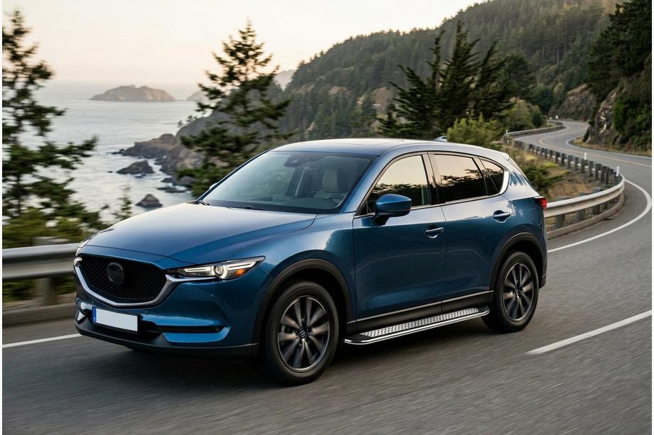 Mazda CX-5 2017–2025 Stranske stopnice Maydos V2 (2 kosa, aluminij/nerjavno jeklo) Image