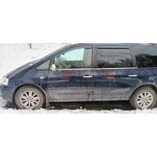 Okenske obrobe (4 kosi, nerjavno jeklo) Seat Alhambra 1996–2010 fotografija 1