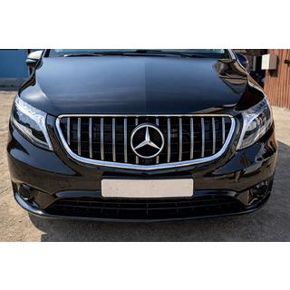 Sprednja maska hladilnika GT Panamericana Chrome (2014-2023 za Vito W447) Mercedes Vito/V-razred W447 2014– fotografija 1