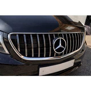Sprednja maska hladilnika GT Panamericana Chrome (2014-2023 za Vito W447) Mercedes Vito/V-razred W447 2014– fotografija 2