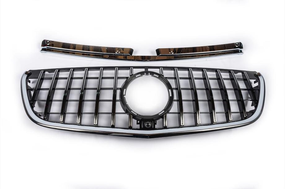 Mercedes Vito/V-razred W447 2014– Sprednja maska hladilnika GT Panamericana Chrome (2014-2023 za Vito W447) Fotografija 3