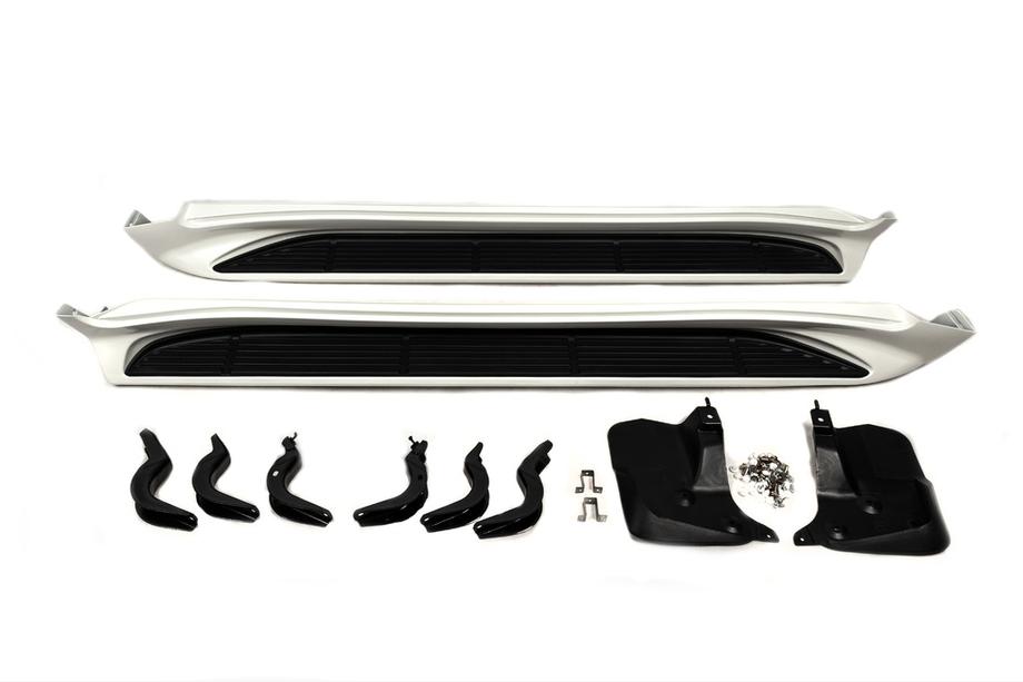 Toyota Land Cruiser 200 2007–2021 Stranske stopnice (2015-2021) Črna barva Fotografija 3