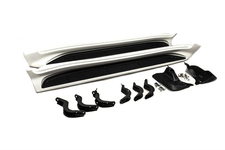Toyota Land Cruiser 200 2007–2021 Stranske stopnice (2015-2021) Črna barva Fotografija 2