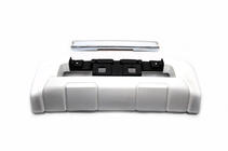 Toyota Land Cruiser 200 2007–2021 Sprednji lip spojler 2012-2016 (EA-style, brez spodnjega krila) Bela barva fotografija 4