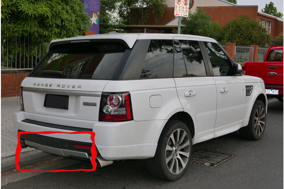 Range Rover Sport 2005–2013 Zadnji difuzor (3 deli) Image