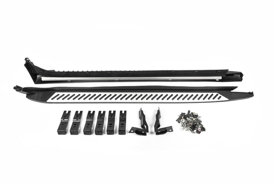 BMW X3 F25 2011–2018 Originalne stranske stopnice V2 (2 kosa, aluminij) Fotografija 3