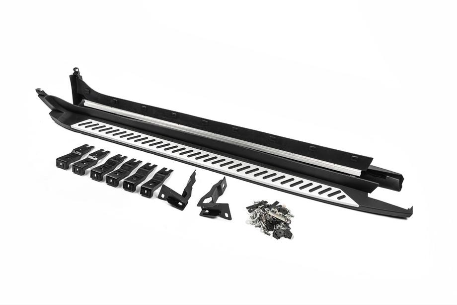 BMW X3 F25 2011–2018 Originalne stranske stopnice V2 (2 kosa, aluminij) Fotografija 4