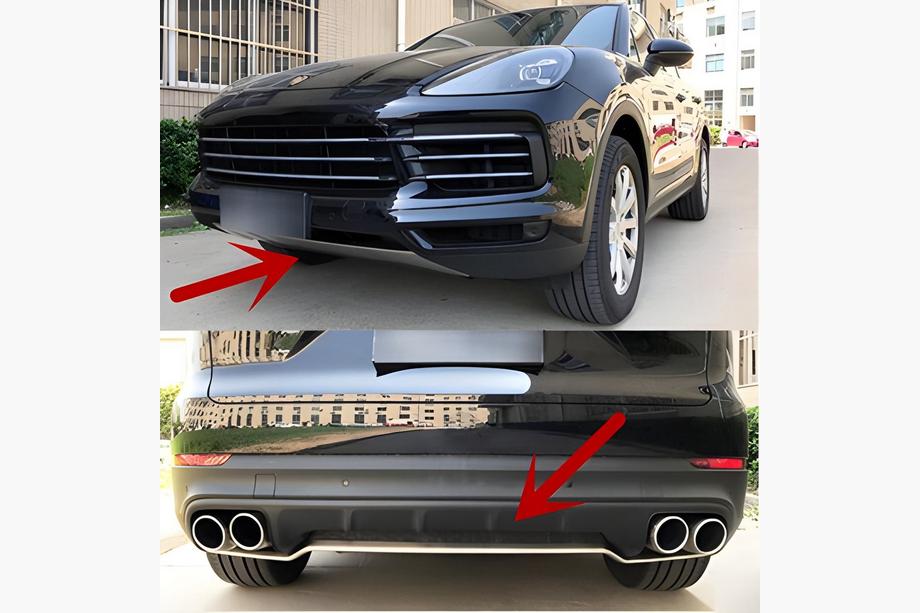 Porsche Cayenne 2018– Sprednji in zadnji lip spojler Image