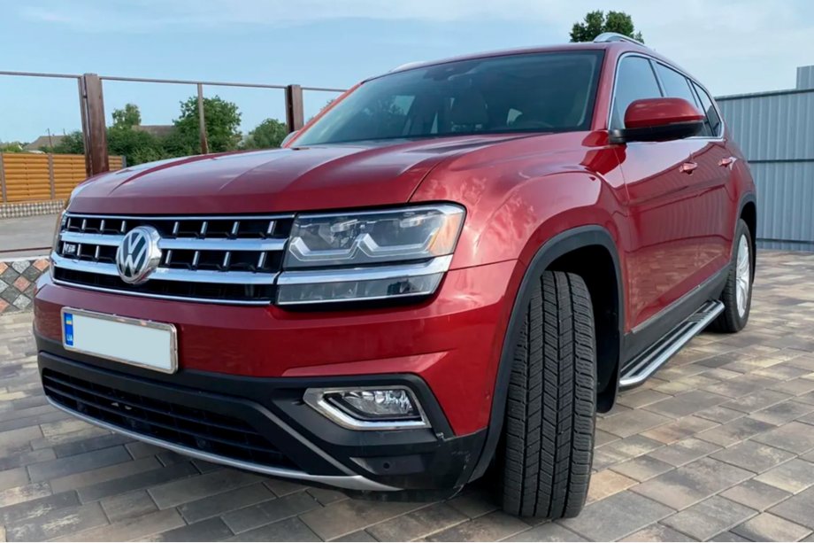 Volkswagen Atlas (Terramont) 2016– OEM stranske stopnice (2 kos, aluminij) Image