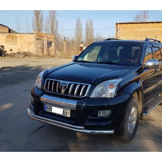 Sprednji zaščitni lok ST014 (nerjaveče jeklo) Toyota Land Cruiser Prado 120 2002–2009 fotografija 3