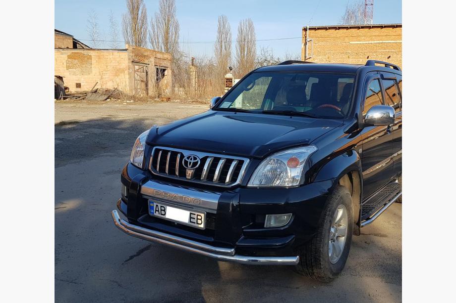 Toyota Land Cruiser Prado 120 2002–2009 Sprednji zaščitni lok ST014 (nerjaveče jeklo) 60/60 mm Fotografija 3