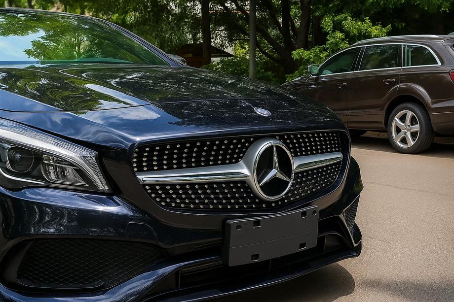 Mercedes CLA C117 2013–2019 Sprednja maska (2013-2016, Diamond Silver) Fotografija 1