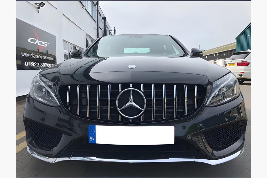 Mercedes C-class W205 2014–2021 Sprednja maska Panamericana GT (za Avantgarde/AMG-Line/C43 AMG) Fotografija 7