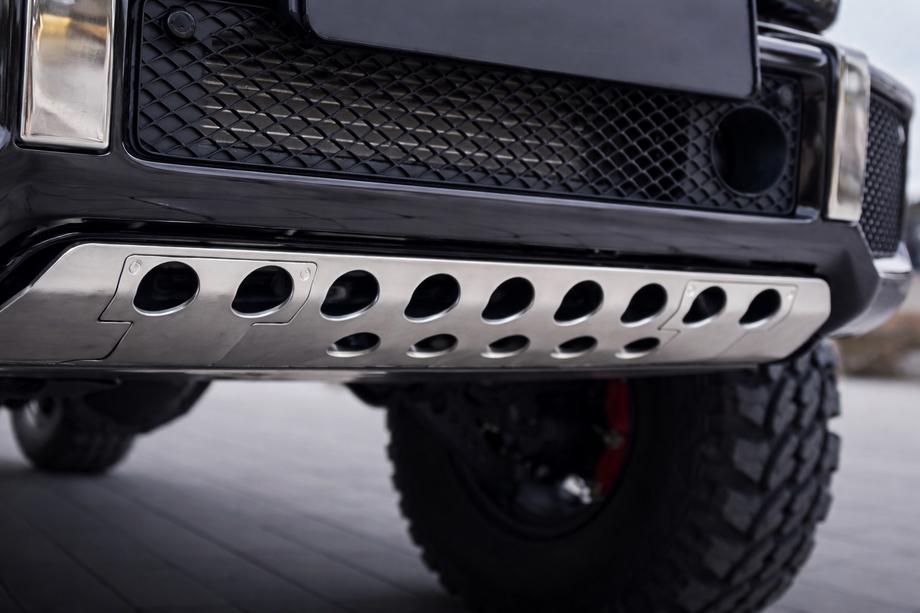 Mercedes G razred W463 1990–2018 Zaščita sprednjega odbijača (nerjaveče jeklo) Fotografija 1