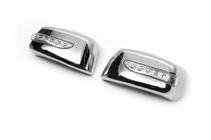 Nissan Tiida 2004–2011 Kromirane pokrovke ogledal z LED (2 kosa, plastika) fotografija 2