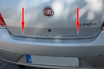 Fiat Linea 2006–2018 Zaščitna letev roba prtljažnika (nerjaveče jeklo) fotografija 1