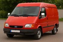 Ford Transit 1991–2000 Kromirani pokrovi ogledal (2 kosa, nerjavno jeklo) fotografija 1