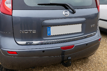 Nissan Note 2004–2012 Zaščitna letev roba prtljažnika (nerjaveče jeklo) fotografija 1