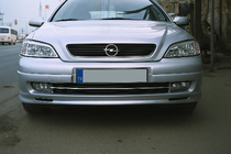 Opel Astra G Classic 1998–2012 Kromirane obrobe žarometov (2 kosa, plastika) fotografija 1