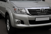Toyota Hilux 2006–2015 Kromirane obrobe žarometov (2 kosa, plastika) fotografija 1