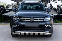 Volkswagen Amarok 2010–2022 Sprednji zaščitni lok F3-08.7 (nerjavno jeklo) fotografija 1