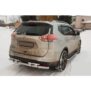 Zadnji zaščitni lok NSXT.13.6.B1-08 (nerjaveče jeklo) Nissan X-trail T32/Rogue 2014–2021 fotografija 2