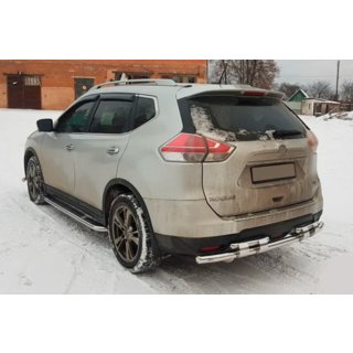 Zadnji zaščitni lok NSXT.13.6.B1-08 (nerjaveče jeklo) Nissan X-trail T32/Rogue 2014–2021 fotografija 3
