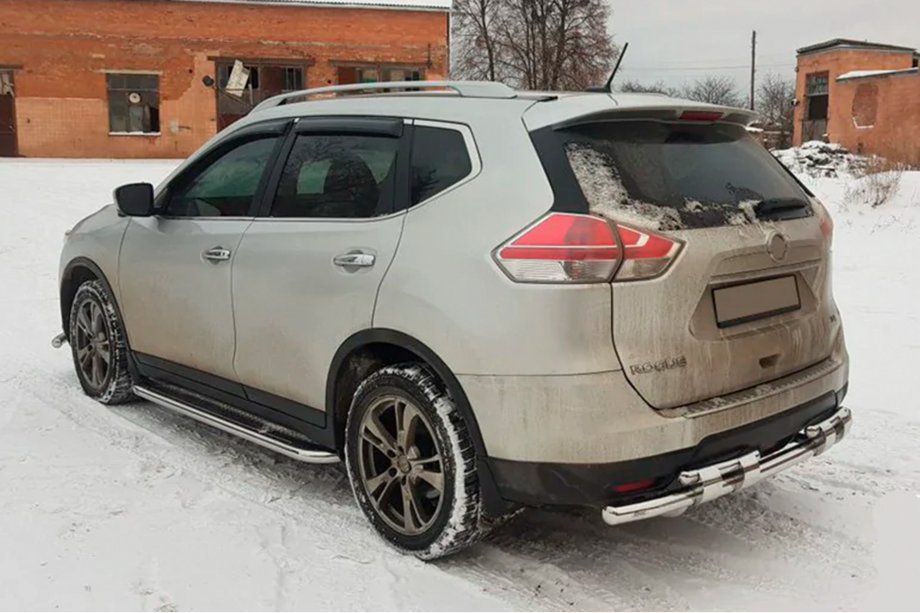 Nissan X-trail T32/Rogue 2014–2021 Zadnji zaščitni lok NSXT.13.6.B1-08 (nerjaveče jeklo) Fotografija 4