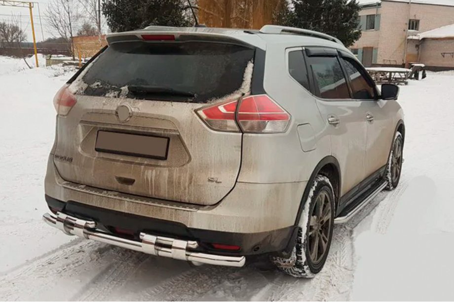 Nissan X-trail T32/Rogue 2014–2021 Zadnji zaščitni lok NSXT.13.6.B1-08 (nerjaveče jeklo) Fotografija 2