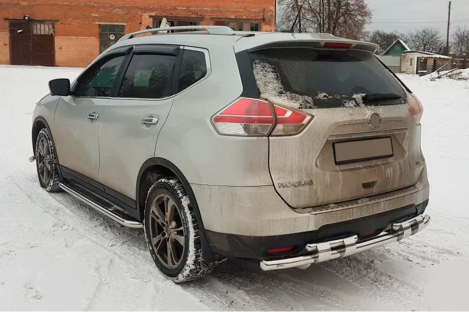 Nissan X-trail T32/Rogue 2014–2021 Zadnji zaščitni lok NSXT.13.6.B1-08 (nerjaveče jeklo) Fotografija 3