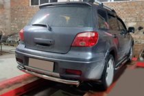 Mitsubishi Outlander 2001–2006 Zadnji zaščitni lok AK002/2 (nerjavno jeklo) fotografija 2