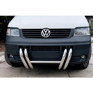 Sprednji zaščitni lok ST006-03 Nostrils (nerjavno jeklo) Volkswagen T5 Transporter 2003–2010 fotografija 3
