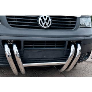 Sprednji zaščitni lok ST006-03 Nostrils (nerjavno jeklo) Volkswagen T5 Transporter 2003–2010 fotografija 4