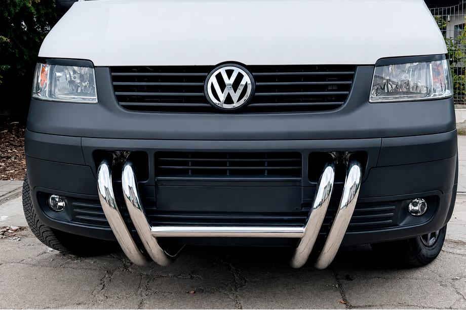 Volkswagen T5 Transporter 2003–2010 Sprednji zaščitni lok ST006-03 Nostrils (nerjavno jeklo) Fotografija 3
