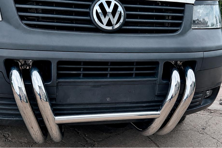 Volkswagen T5 Transporter 2003–2010 Sprednji zaščitni lok ST006-03 Nostrils (nerjavno jeklo) Fotografija 4