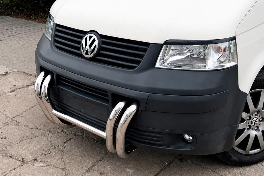 Volkswagen T5 Transporter 2003–2010 Sprednji zaščitni lok ST006-03 Nostrils (nerjavno jeklo) Fotografija 6