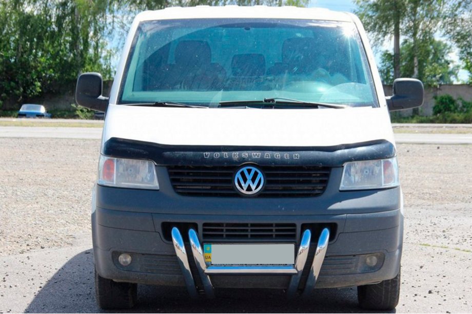 Volkswagen T5 Transporter 2003–2010 Sprednji zaščitni lok ST006-03 Nostrils (nerjavno jeklo) Fotografija 8
