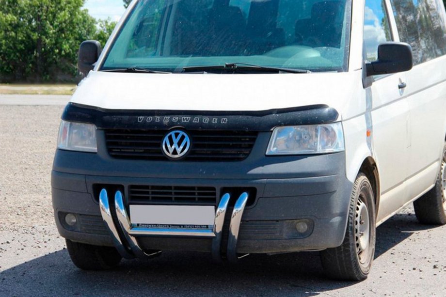 Volkswagen T5 Transporter 2003–2010 Sprednji zaščitni lok ST006-03 Nostrils (nerjavno jeklo) Fotografija 7