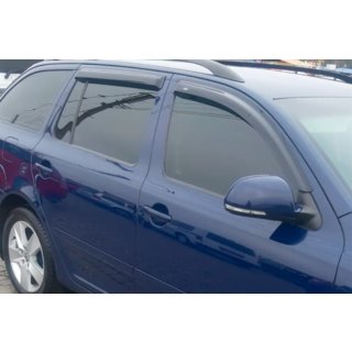 Okenski deflektorji SW (4 kosi, HIC) Skoda Octavia II A5 2006–2010 fotografija 1
