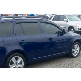 Okenski deflektorji SW (4 kosi, HIC) Skoda Octavia II A5 2006–2010 fotografija 2