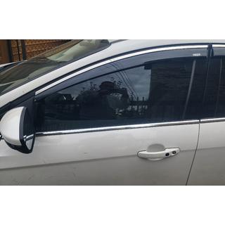 Deflektorji oken s kromirano letvijo Niken (SD/HB, 4 kos) Ford Focus III 2011–2017 fotografija 4
