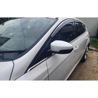 Deflektorji oken s kromirano letvijo Niken (SD/HB, 4 kos) Ford Focus III 2011–2017 fotografija 3