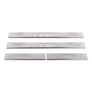 Zaščitne letve za pragove Carmos (4 kosi, nerjavno jeklo) Toyota Land Cruiser 100 1998–2007 fotografija 2