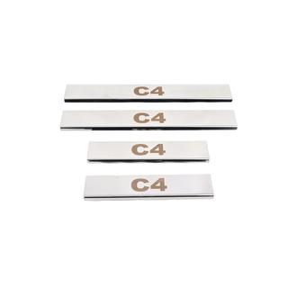 Obloge pragov Carmos (4-delni komplet, inox) Citroen C-4 2010–2018 fotografija 3