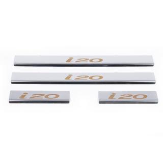 Pragovne letve Carmos V1 (4 kos, nerjavno jeklo) Hyundai I-20 2008–2012 fotografija 2