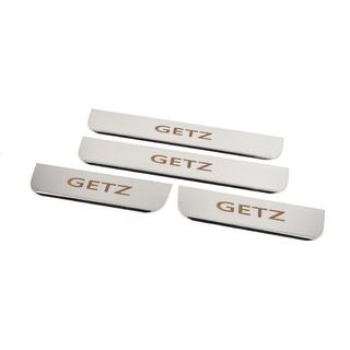 Vstopne letve pragov Carmos (4 kosi, nerjaveče jeklo) Hyundai Getz 2002– fotografija 2