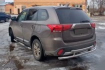 Mitsubishi Outlander 2012–2021 Zadnji zaščitni lok AK004-2 (nerjavno jeklo) fotografija 3