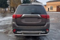 Mitsubishi Outlander 2012–2021 Zadnji zaščitni lok AK004-2 (nerjavno jeklo) fotografija 2