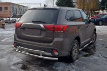 Mitsubishi Outlander 2012–2021 Zadnji zaščitni lok AK004-2 (nerjavno jeklo) fotografija 1