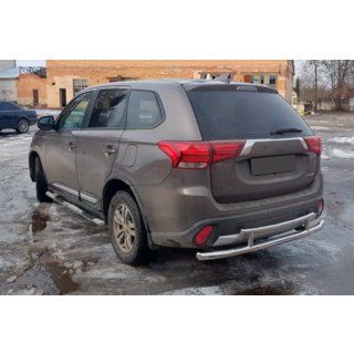 Zadnji zaščitni lok AK004-2 (nerjavno jeklo) Mitsubishi Outlander 2012–2021 fotografija 3